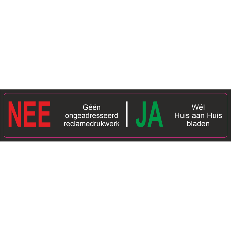 NEE / JA STICKER 3